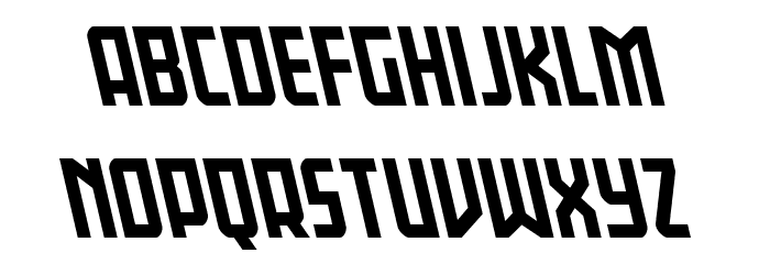 Gotham Knights Shift Leftalic Font LOWERCASE