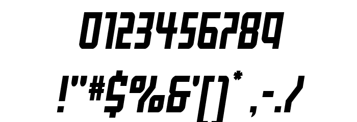 Gotham Knights Shift Semi-Ital Font OTHER CHARS