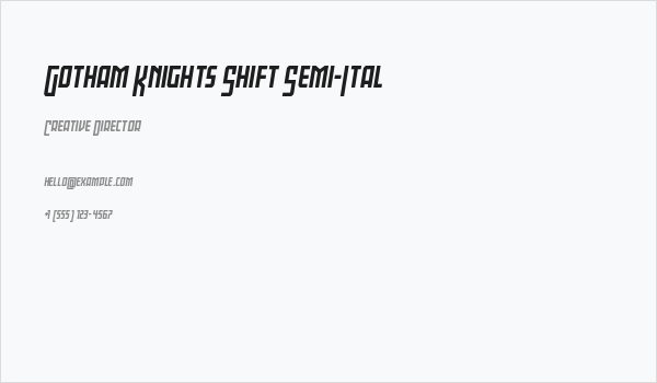 Gotham Knights Shift Semi-Ital Business Card