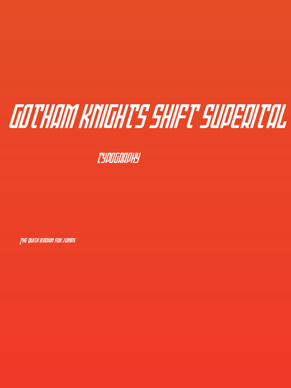 Gotham Knights Shift SuperItal Poster