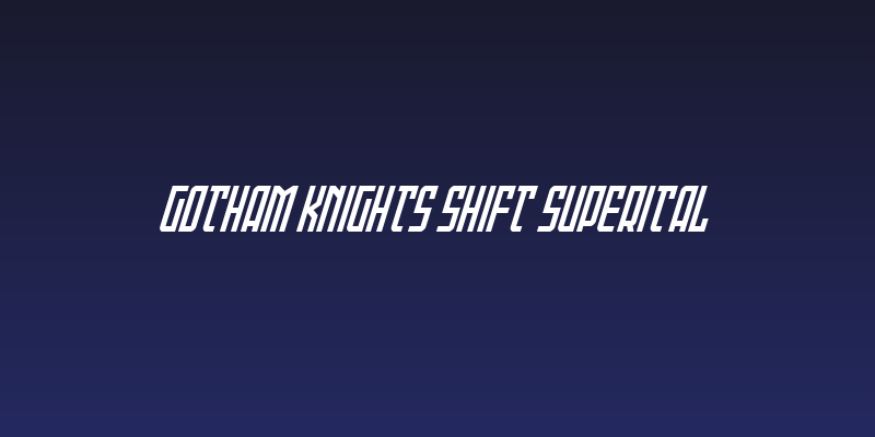 Gotham Knights Shift SuperItal Social Header