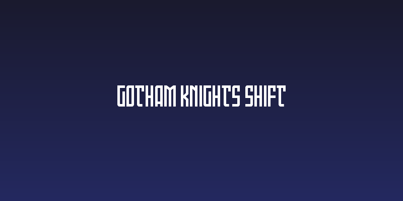 Gotham Knights Shift Social Header