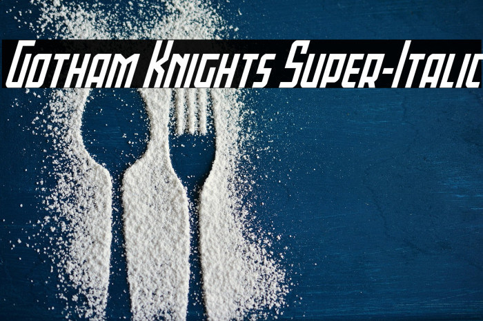 Gotham Knights Super-Italic Example 3