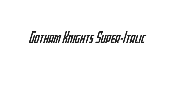 Gotham Knights Super-Italic Logo