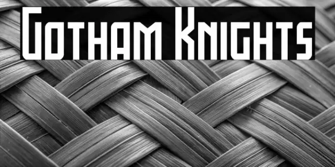 Gotham Knights Font examples