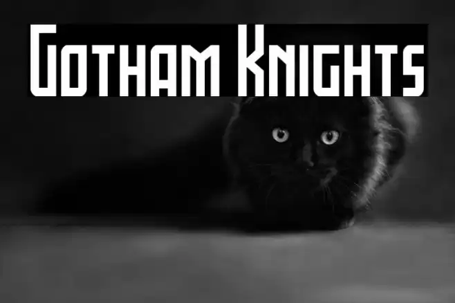 Gotham Knights Font examples