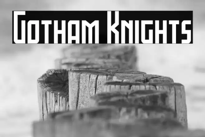 Gotham Knights Font examples