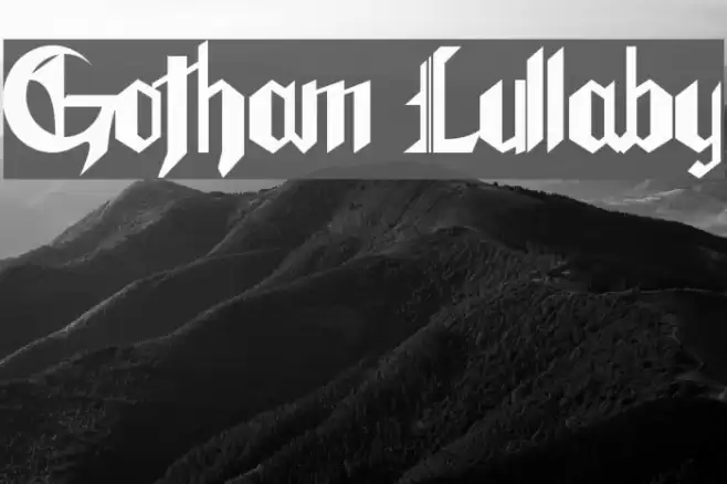 Gotham Lullaby Font examples