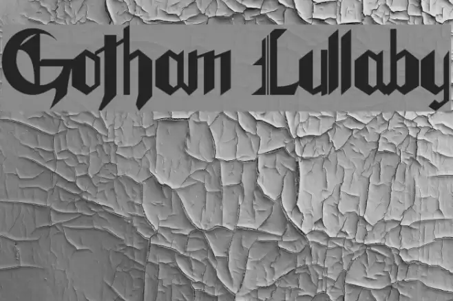 Gotham Lullaby Font examples