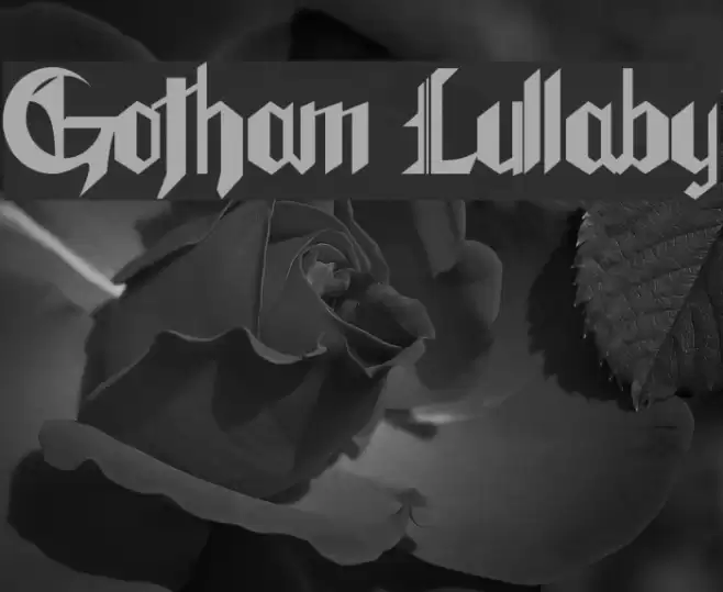 Gotham Lullaby Font examples