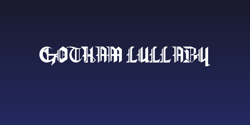 Gotham Lullaby Social Header