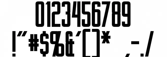 Gotham Nights Bold Font OTHER CHARS