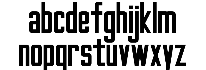 Gotham Nights Bold Font LOWERCASE