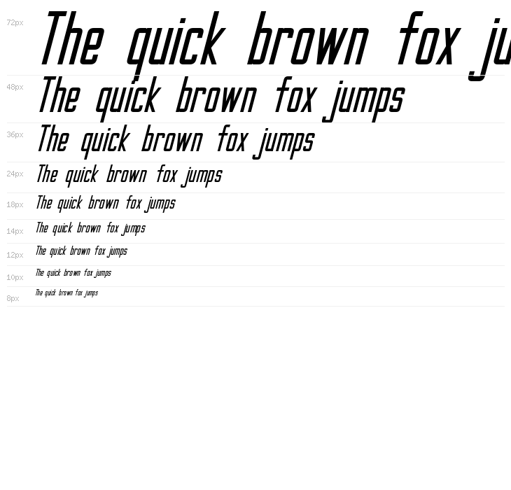 Gotham Nights Italic Waterfall