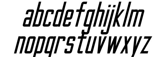 Gotham Nights Italic Font LOWERCASE