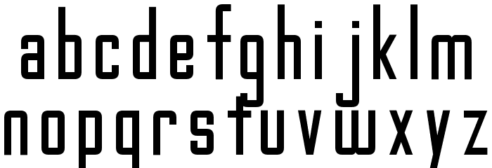 Gotham Nights Normal Font LOWERCASE