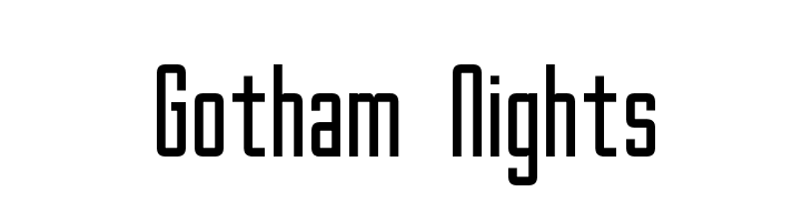 Gotham Nights Font