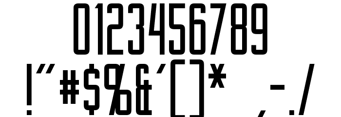 Gotham Nights Font OTHER CHARS
