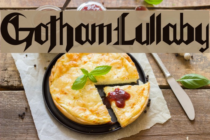 GothamLullaby Font examples