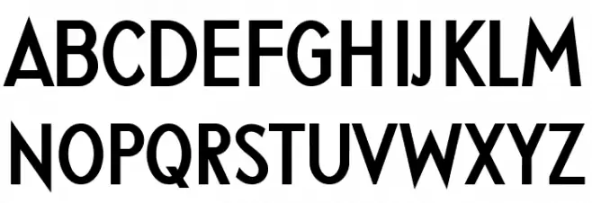 Gothamic Regular フォント 大文字