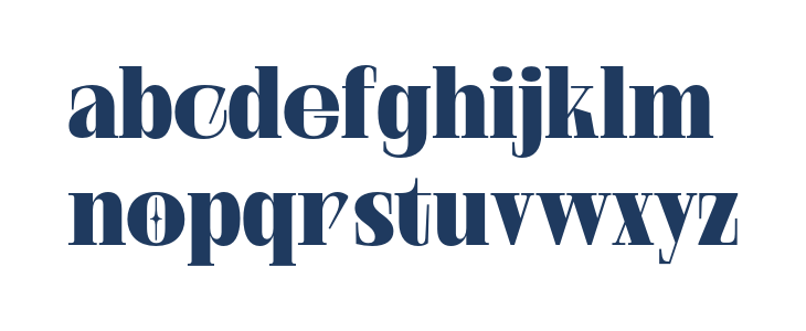 Gothania Serif PERSONAL USE Regular Lowercase