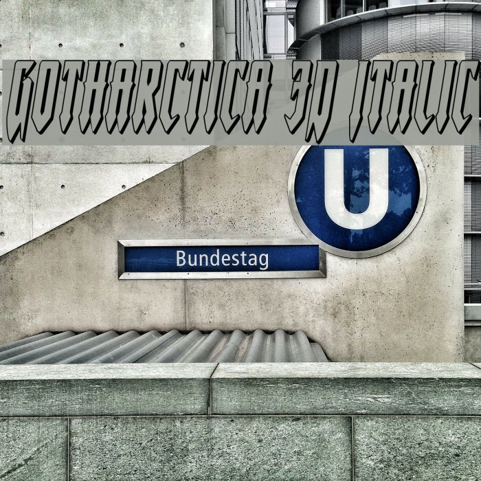 Gotharctica 3D Italic Example 3