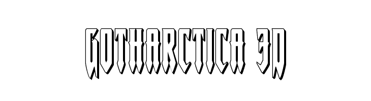 Gotharctica 3D  Fuentes Gratis Descargar