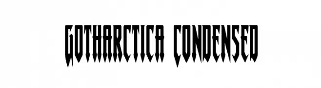 Gotharctica Condensed  नि: शुल्क फ़ॉन्ट्स डाउनलोड