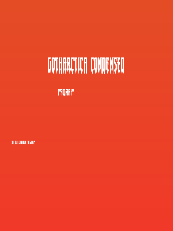 Gotharctica Condensed Poster