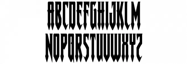 Gotharctica Condensed Caratteri MINUSCOLO
