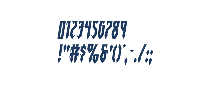 Gotharctica Expanded Italic Other Characters