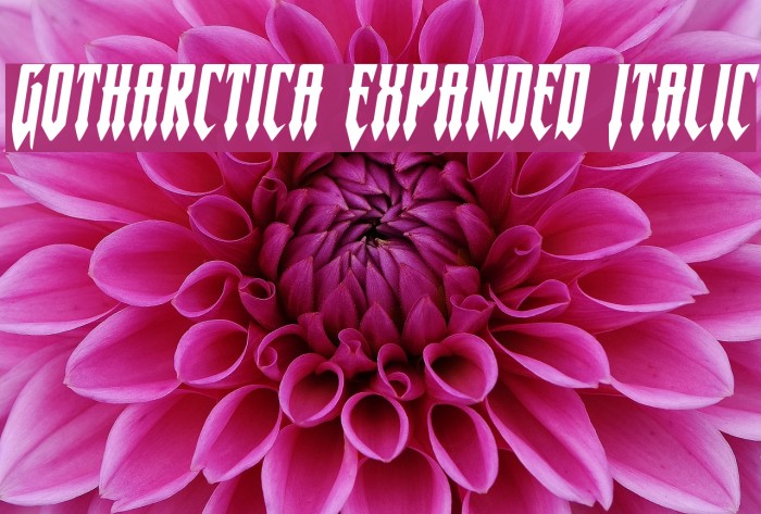 Gotharctica Expanded Italic Example 2