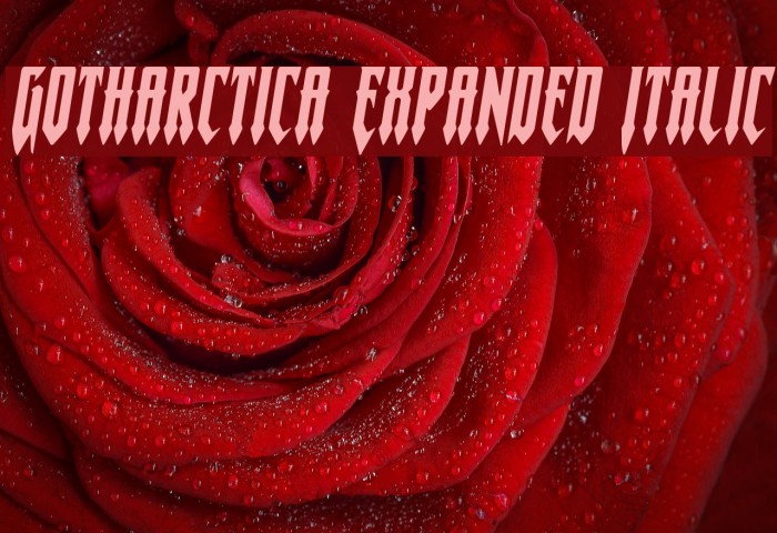 Gotharctica Expanded Italic Example 3