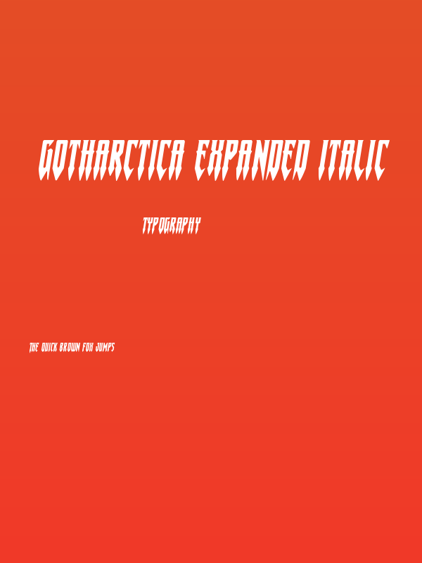 Gotharctica Expanded Italic Poster