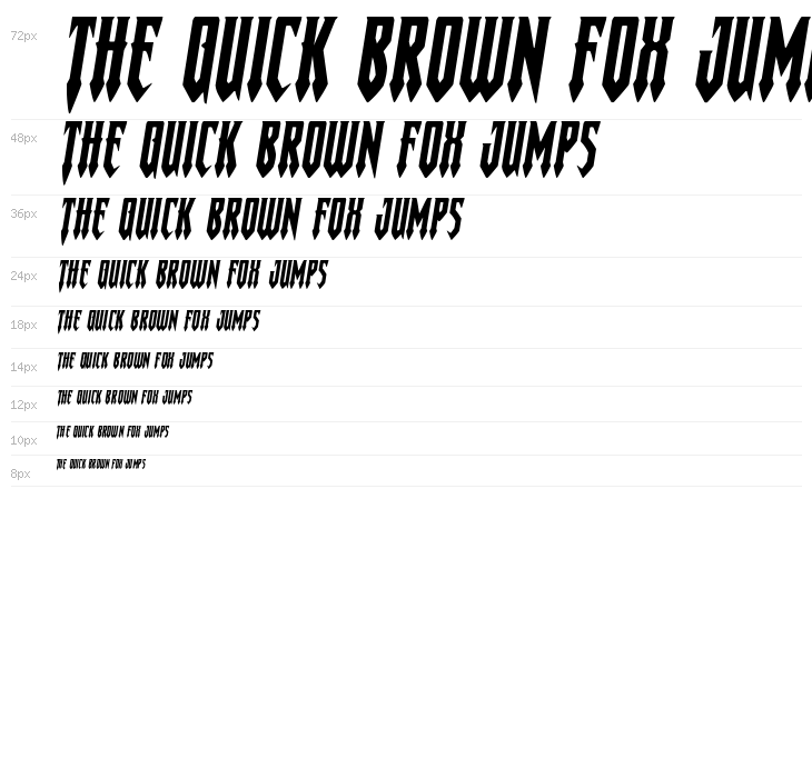 Gotharctica Expanded Italic Waterfall