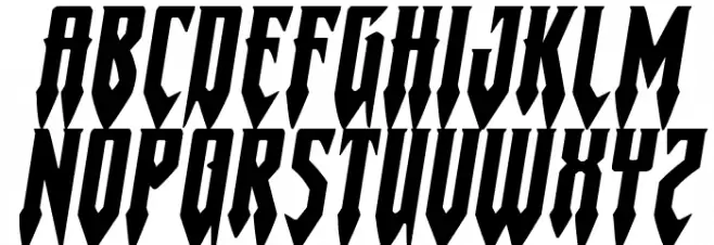 Gotharctica Extra-Expanded Italic Fonte MAIÚSCULAS