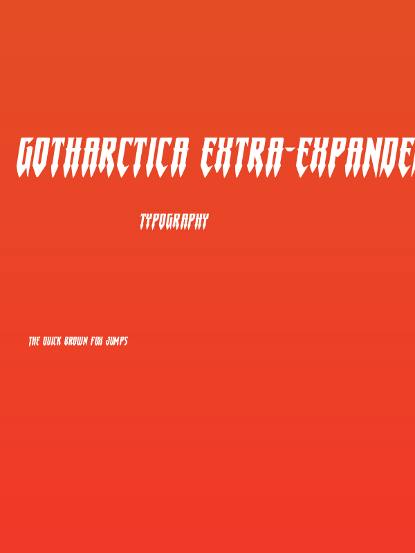 Gotharctica Extra-Expanded Italic Poster