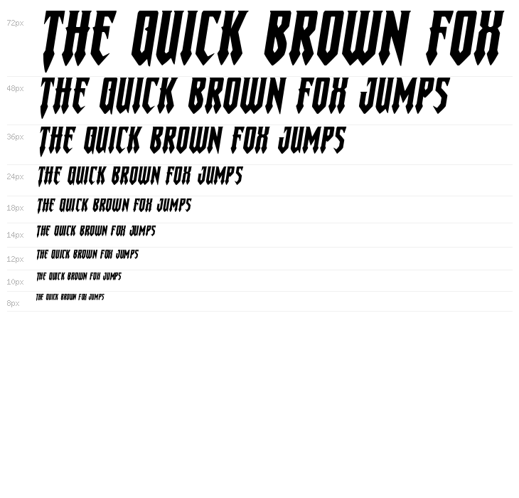 Gotharctica Extra-Expanded Italic Waterfall