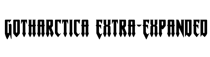 Gotharctica Extra-Expanded  Frei Schriftart Herunterladen