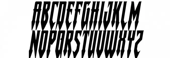 Gotharctica Italic Fonte MAIÚSCULAS