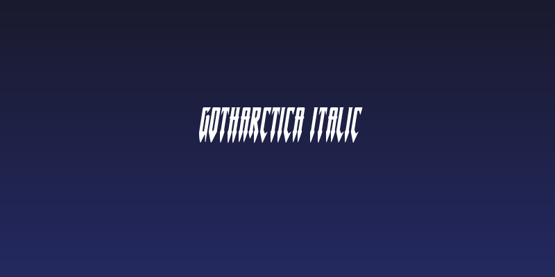 Gotharctica Italic Social Header
