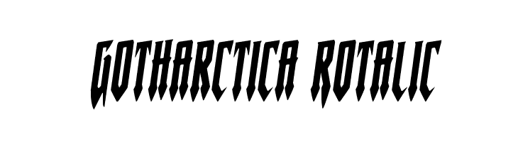 Gotharctica Rotalic  नि: शुल्क फ़ॉन्ट्स डाउनलोड