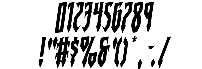 Gotharctica Rotalic Font OTHER CHARS