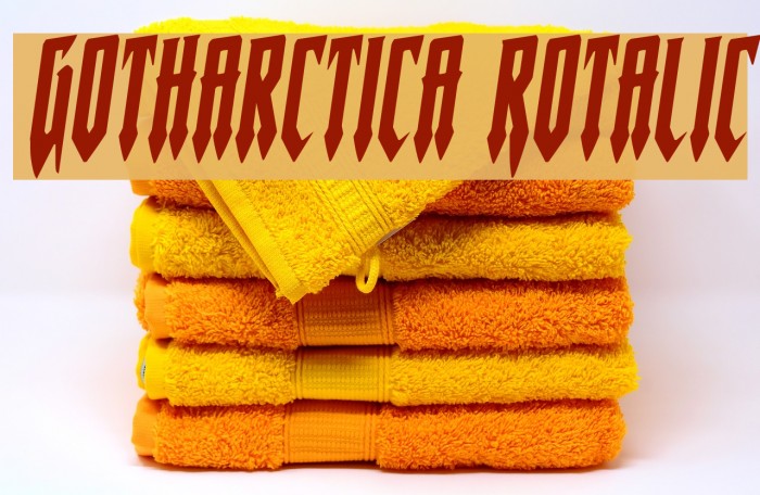 Gotharctica Rotalic Font examples