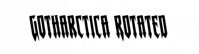 Gotharctica Rotated  les polices de caractères gratuit tlcharger