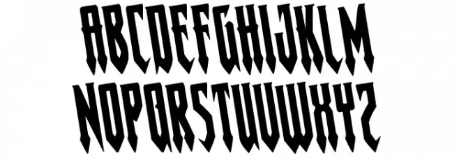 Gotharctica Rotated 字体 小写
