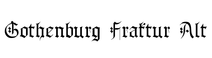 Gothenburg Fraktur Alt  नि: शुल्क फ़ॉन्ट्स डाउनलोड