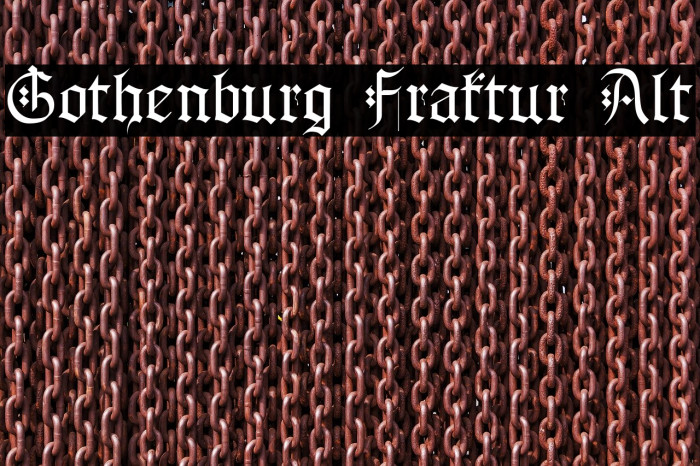 Gothenburg Fraktur Alt Example 1
