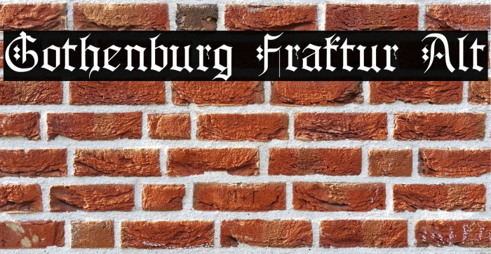 Gothenburg Fraktur Alt Example 2
