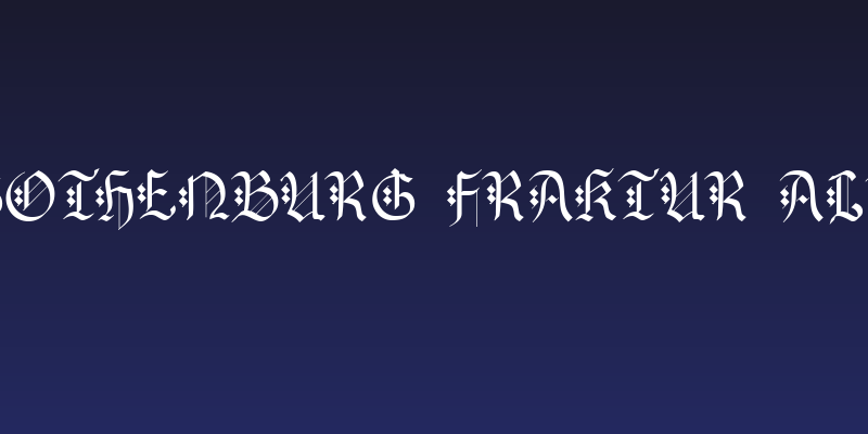 Gothenburg Fraktur Alt Social Header